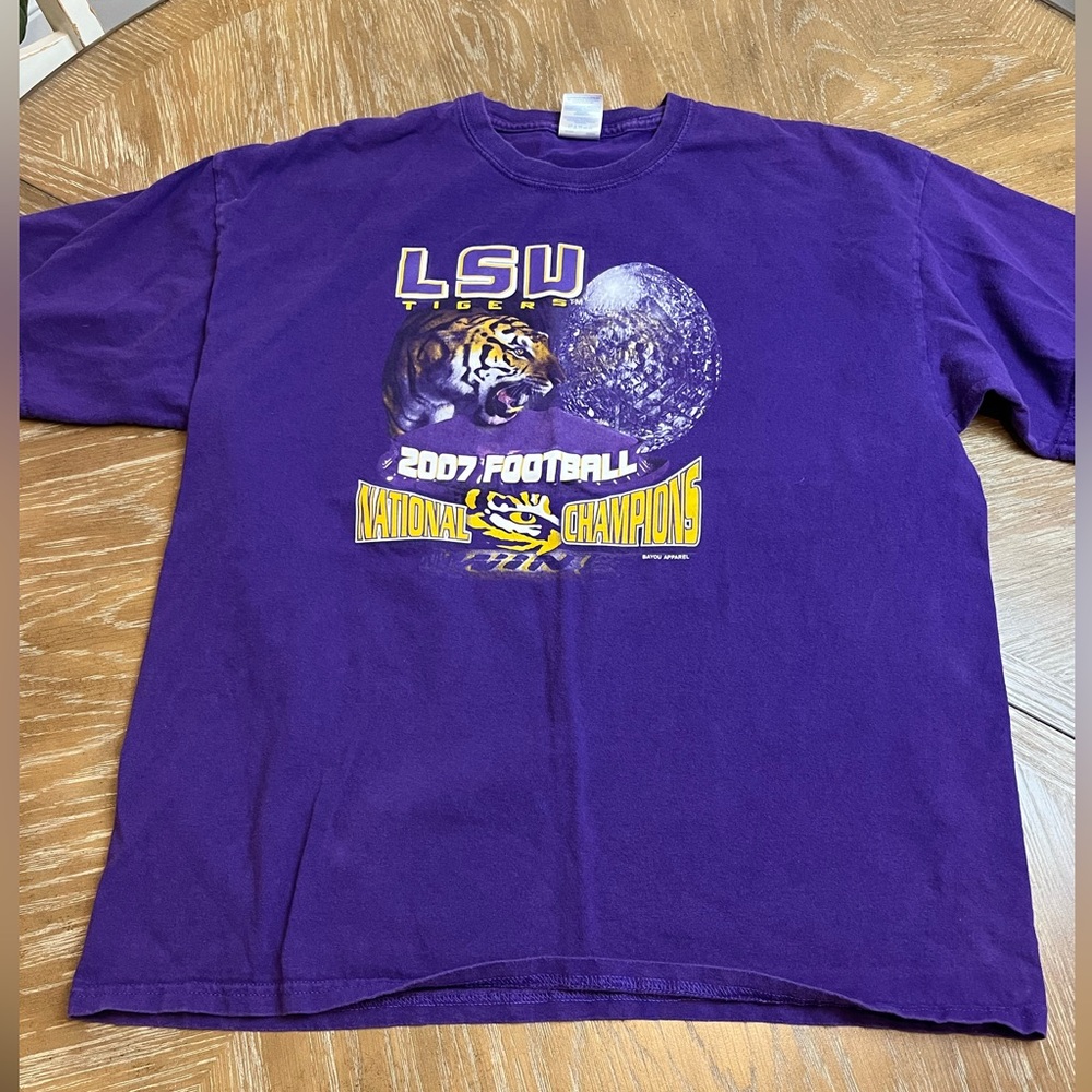 LSU 2007 national champion tee shirt
